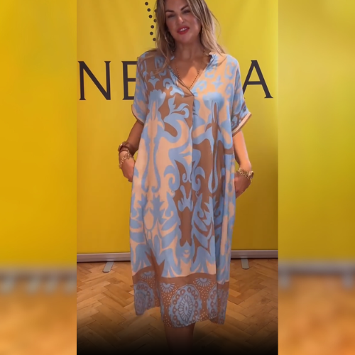 Adelina – Graceful Floral Wrap Dress