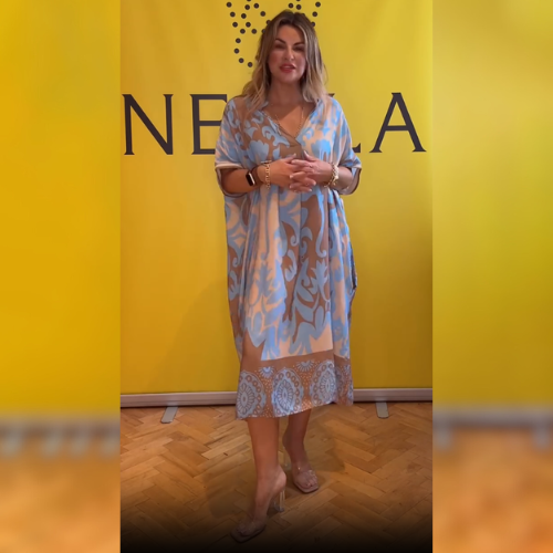 Adelina – Graceful Floral Wrap Dress