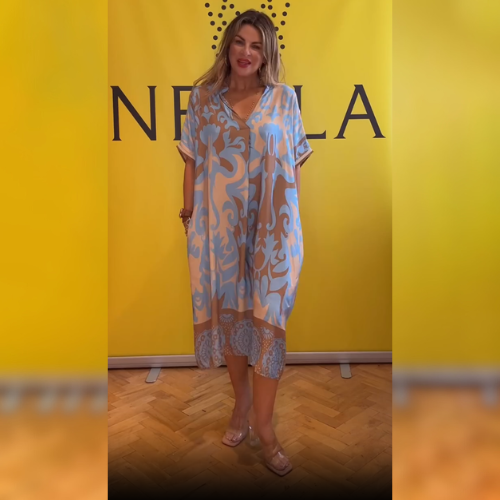 Adelina – Graceful Floral Wrap Dress