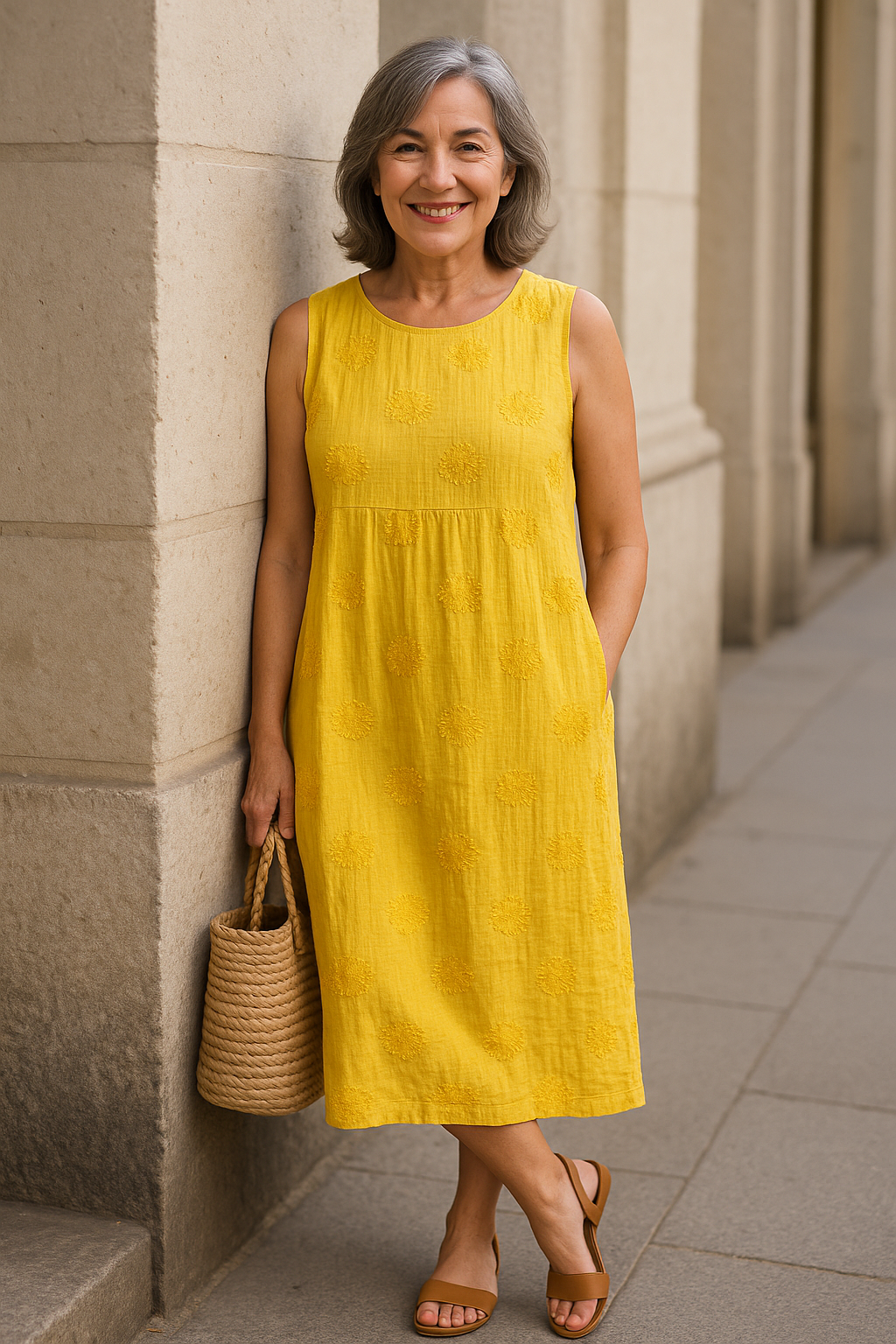 VELORA| PRINTED LONG DRESS